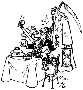 Cartoon by Sax Usually paying little or no attention to political correctness, Sax