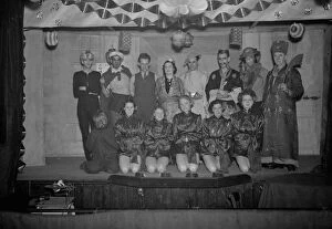 Decorations Collection: The cast of the Sidcup Constitutional Clubs Christmas pantomime. 1938