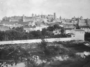 Celebrating its bimillenary this year. Carcassonne, the walled city looking North East
