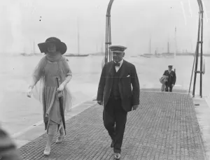 Celebrities at Cowes on Isle of Wight, of the South Coast of England Mr Lee ( Owner