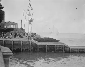 Celebrities at Cowes on Isle of Wight, of the South Coast of England The Royal