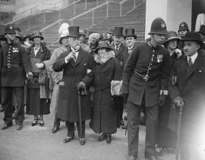 Celebrities at the opening of the British Empire Exhibition Mr and Mrs Solly Joel 23