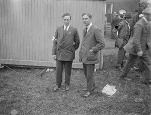 Welsh Prints: Chairing the band at carnarvon Mr R J Rowland the chaired Bard with the Rev Albert Evans Jones