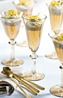 Decorative Prints: Champagne jellies - desserts for a special dinner party credit: Marie-Louise Avery