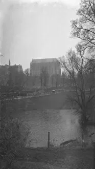 Bridge Collection: The chapel, Lancing College, Lancing, West Sussex. 3 March 1931