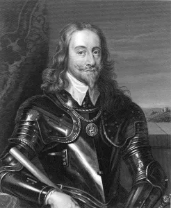 Royal Prints: Charles 1st (Windsor Castle, behind)