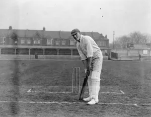Charles Albert George Jack Russell of Essex County Cricket club at the wicket 1924