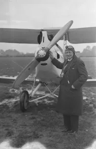 Charter celebrations at Heston The Charter Mayor, Mr H J Nias, who took an aeroplane