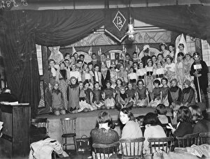 Spectator Collection: Children from Brent School in Dartford, Kent, performing a school play