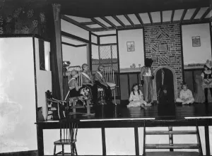 Children perform a play for the patients at South Hospital in Dartford, Kent