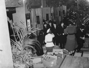Children recieve gifts at the Odean cinema in Sidcup, Kent. 1936