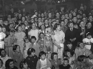 Childrens party in Grove Park, Kent. 1939