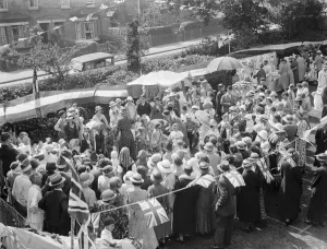 Fancy Dress Prints: Chislehurst garden party, Kent. 1935