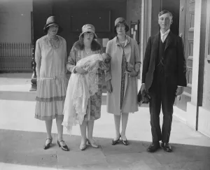 Christening of infant daughter of Mr and Mrs Frank Whitwall at St Peter s, Eaton Square