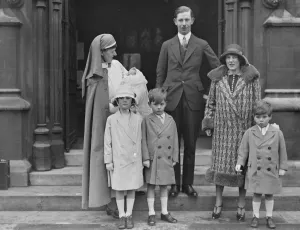 Servant Prints: Christening of infant son of Mr and the Hon Mrs St Aubyn at St James church, Paddington