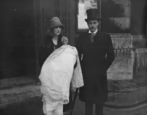 Parents Prints: Christening of the infant son of Mr and Mrs Leopold Lonsdale at St Margaret s, Westminster