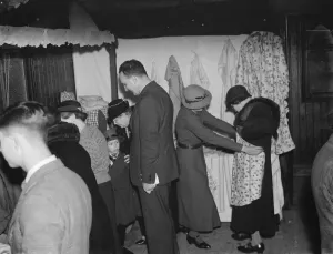 Fair Prints: Christmas bazaar at Holy Redeemer, Lamorbey, Kent. 1936