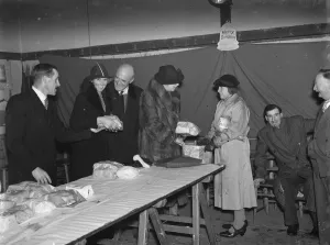 Fur Coat Prints: Christmas Cheer Fund in Chislehurst, Kent. 1938