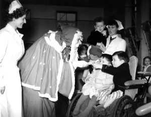 Christmas on the ward, 1950s