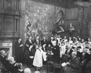Churchill Launches Appeal Mr Churchill Launches a £1, 000, 000 for the restoration