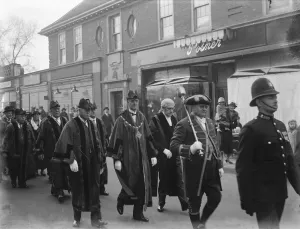 Civil Servant Prints: Civic service at the Dartford Parish Church in Kent. 1936