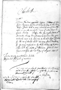 17th Century Prints: Civil War warrant for issue of muskets to Colonel Lloyds Regiment