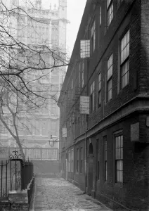 Buildings Prints: Cliffords Inn, Inn of Chancery, Fleet Street, London, England, at the time