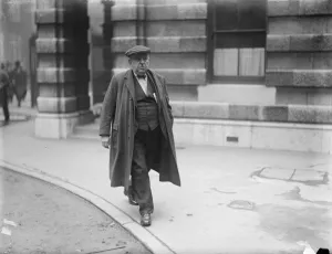 The coal crisis. Mr Herbert Smith, one of the Miners representatives arriving