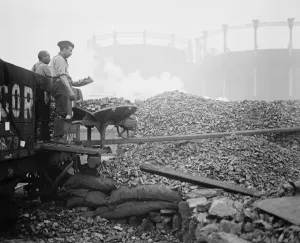 Coal Strike Imminent Getting in the last of the reserves at Great London depot Busy