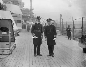 The Colerado, Americas all electric warship arrives at Portsmouth. The Commander