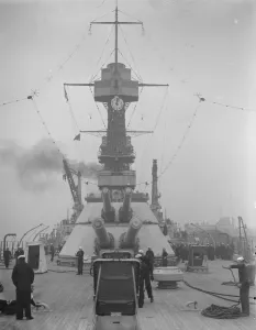 The Colerado, Americas all electric warship arrives at Portsmouth. A view taken