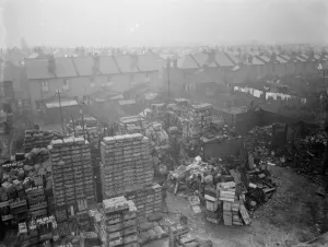 Collins brothers building company. Their rebuilding scheme of the local bottle factory