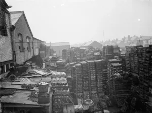 Collins brothers building company. Their rebuilding scheme of the local bottle factory