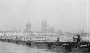Dock Prints: Cologne, Bridge of boats