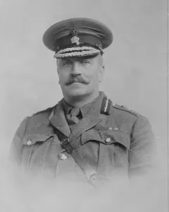 Colonel Sir T Courtney Warner, Bart, C B who is again contesting the Lichfield