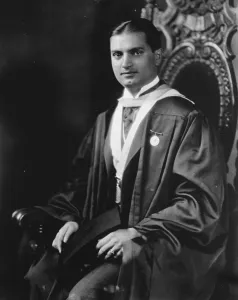 Columbia student sails to become High Priest of the Parsees. Dr Jal Dastur C Pavry