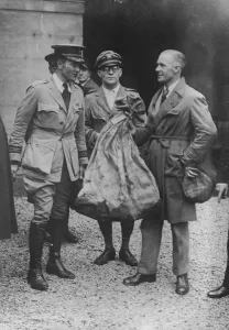 Commander Byrd and his three companions arrive at the Gare St Lazare after their