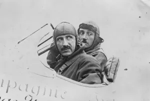Commercial airway to Persia A French aeroplane, piloted by M Nogues, one of