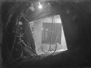 Underground Prints: The completion of the pilot Dartford Tunnel. The Essex side of the tunnel