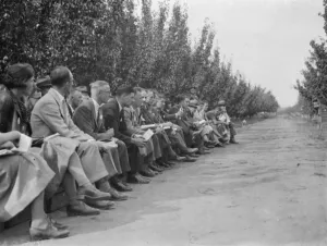 The Conference day at the East Malling Research Station in Kent. 14 September 1938