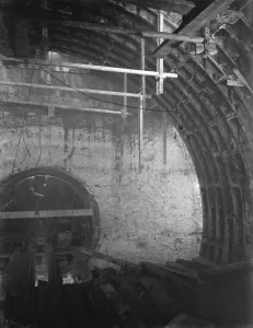 The construction of the Dartford Tunnel, where recently a pilot tunnel was completed