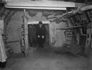 The construction of the Dartford Tunnel, where recently a pilot tunnel was completed