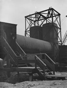 The construction of the Dartford Tunnel, where recently a pilot tunnel was completed