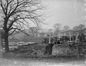 The construction of the London County Council housing estate at Chislehurst, Kent