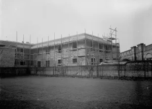 The construction of the Speedwell Telephone Exchange at Golders Green, London. 7