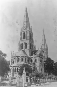 Ireland Prints: Cork St Fin Barres Cathedral. 14 December 1920