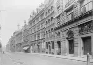 Empty Prints: Cornhill, Taken for Mr Nenck, American Express Co. Showing White Lion Court