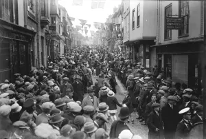 Ceremonies And Customs Prints: Cornish folk dance at Helston northern end of the Lizard Peninsula approximately 9