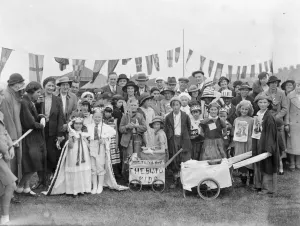 The Coronation Carnival in Stone, Kent, to celebrate the coronation of King George VI