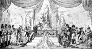 The Coronation of the Empress of the Nairs 1812 The Prince regent crowning the Marchioness